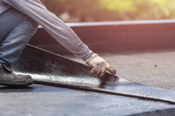Professional Waterproofing technician working in Dundee, NY